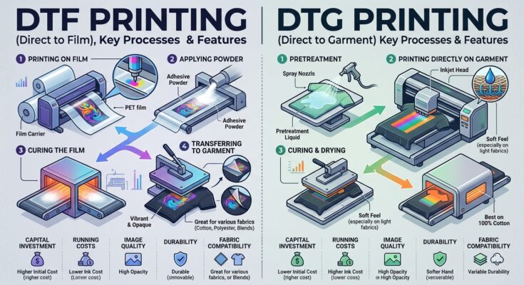 DTF vs DTG Printing