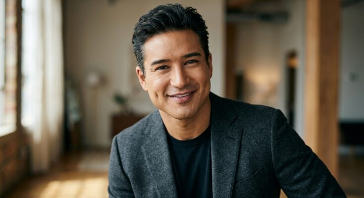 Mario Lopez at age 53 smiling in a professional portrait